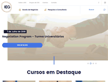 Tablet Screenshot of ieg.com.br